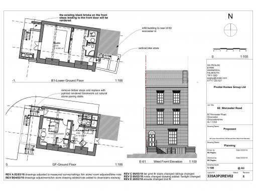 Planning Permission and Listed Building Consent secured for six studio flats in Worcester Street, Gloucester