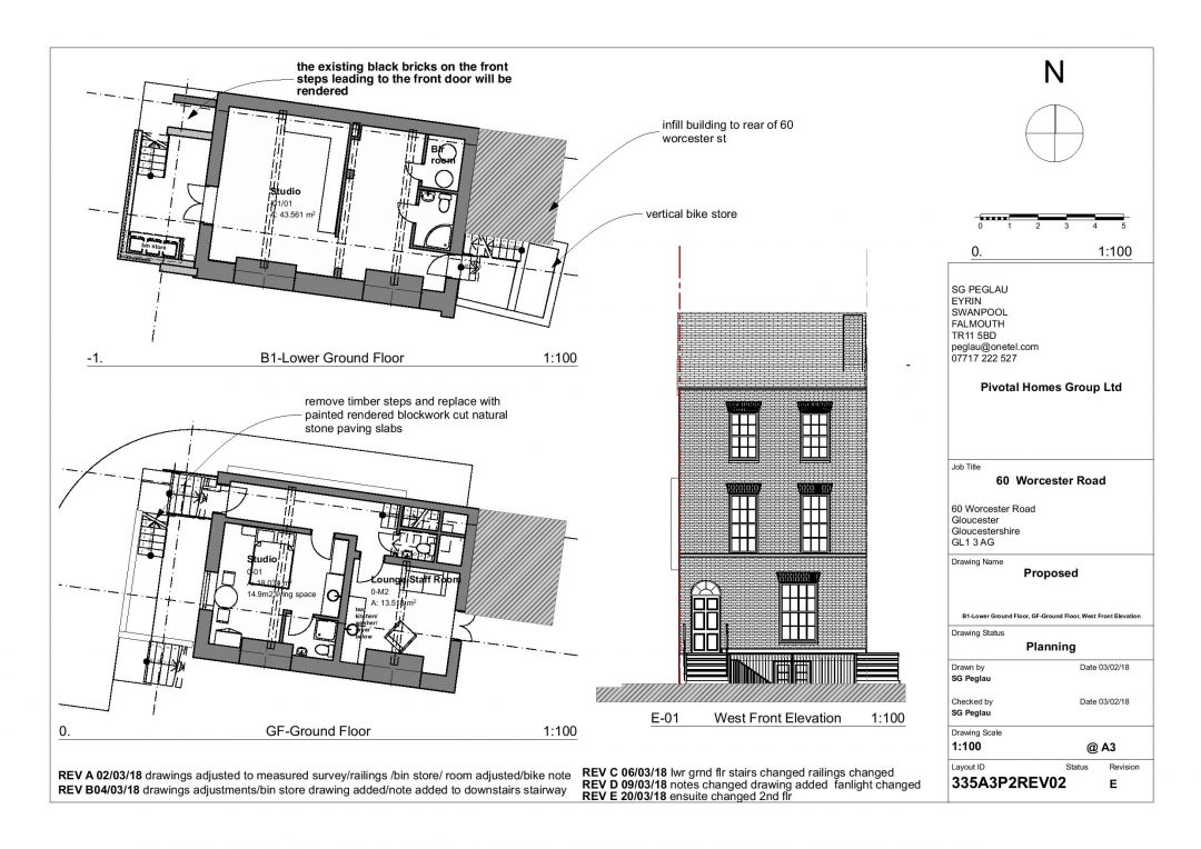 Planning Permission & Listed Building Consent for six studio flats for vulnerable adults in Gloucester