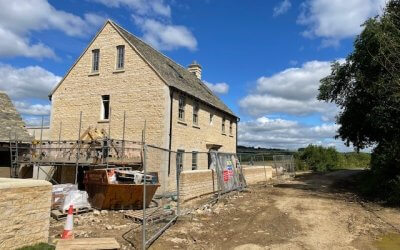 Out, out… well out on site! Construction coming along at Ascott under Wychwood