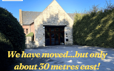 We have moved…..but only about 30 metres east!